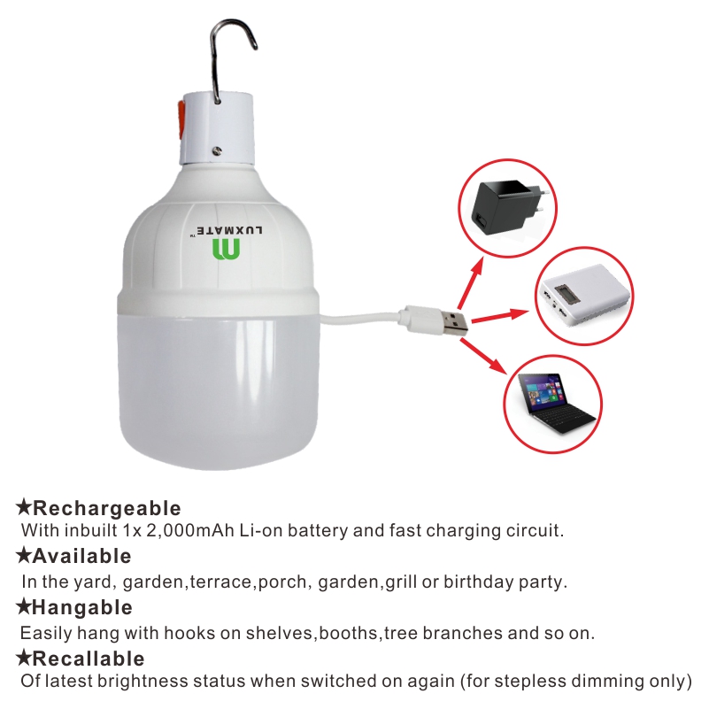 RECHARGEABLE BOOTH LAMP